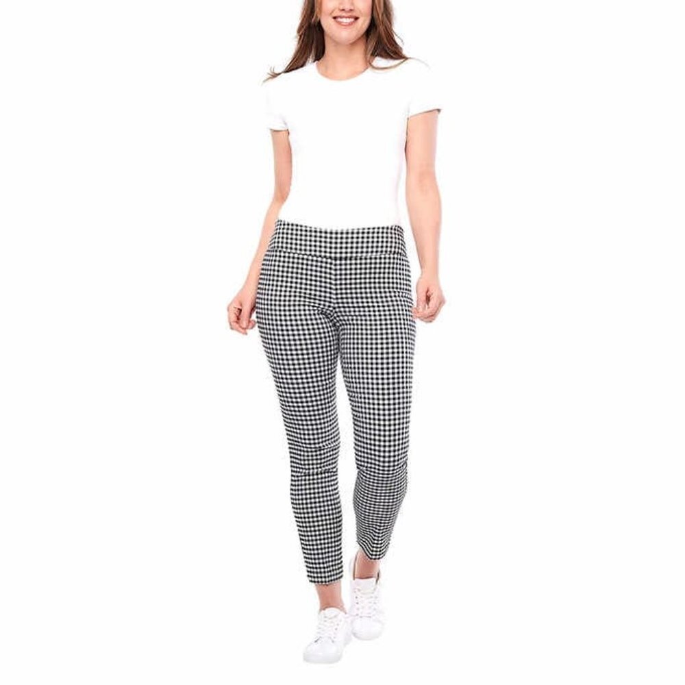 NEW S.C. & Co. Pull-on Ankle Pant checkered 16
